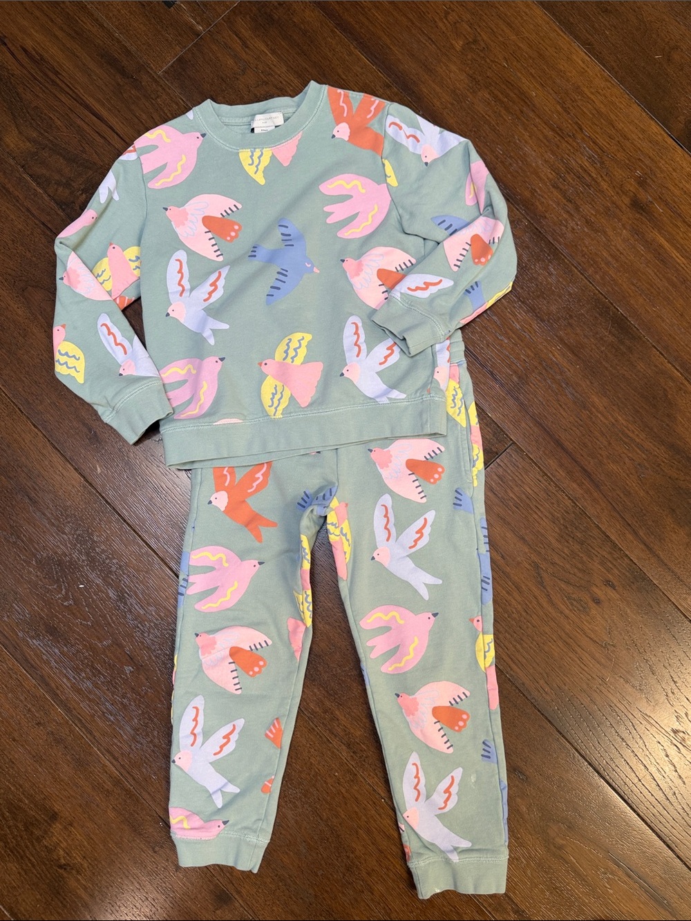 Stella McCartney Kids - Girls Dove Print Crewneck Sweatshirt & Jogger Set